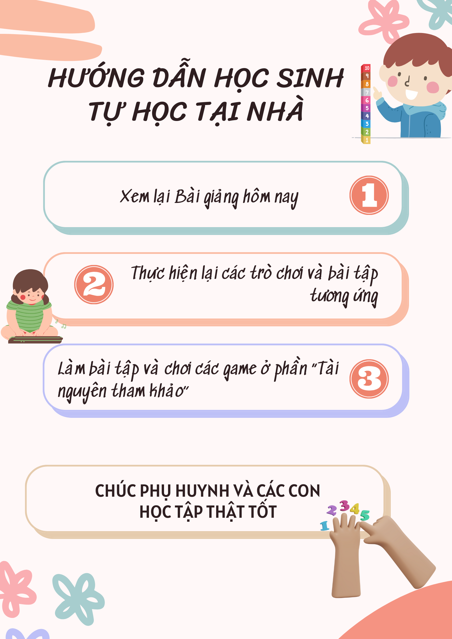 2. Hướng dẫn PH và HS tự học